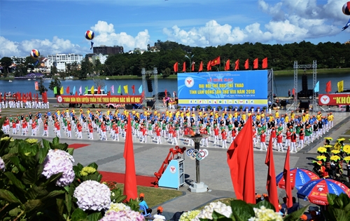 Khai mạc đại hội thể dục thể thao tỉnh Lâm Đồng